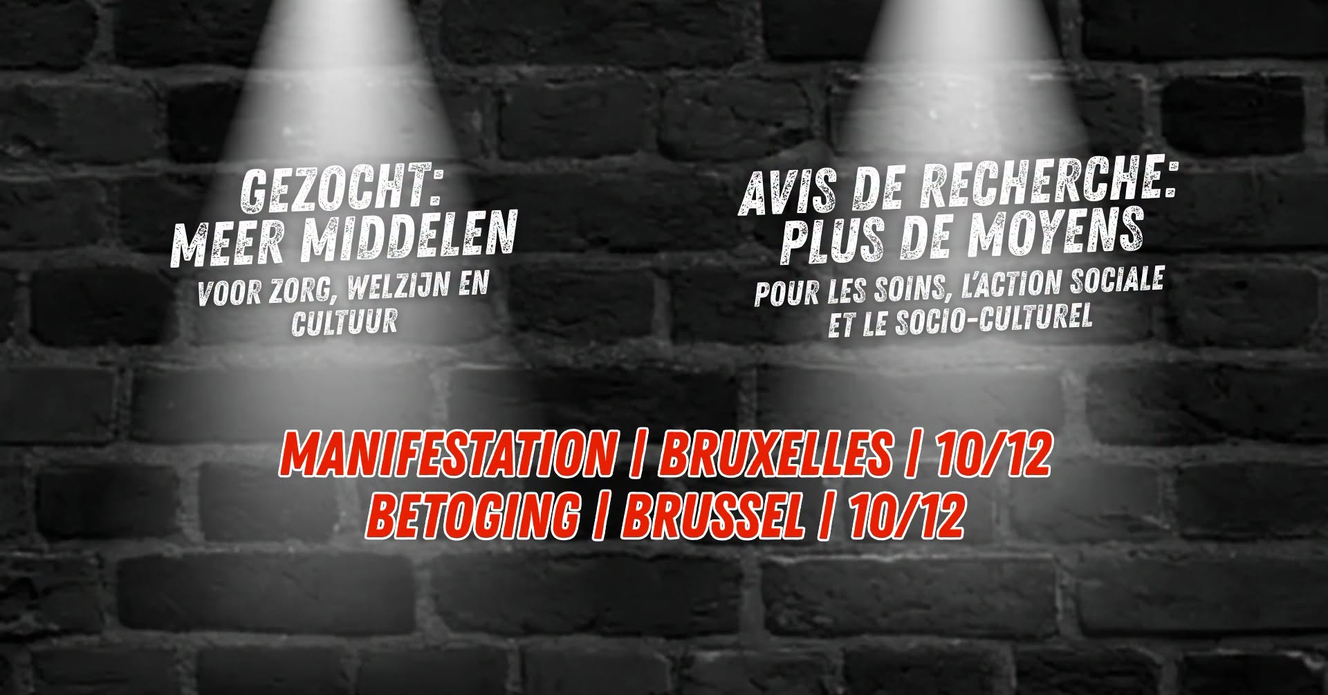 Non-profitsector: grote nationale betoging op 10 december in Brussel