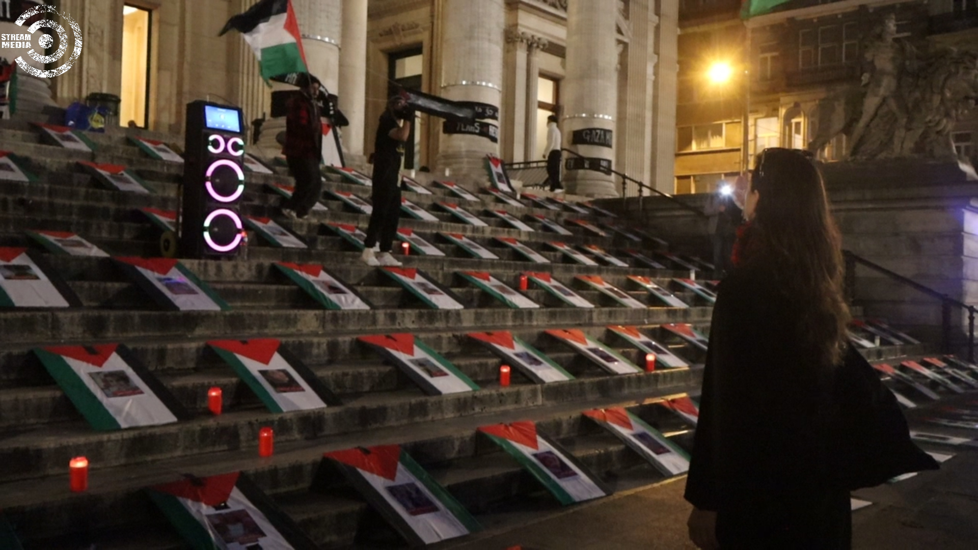 Brusselse beurs – Actie in het kader van de internationale actiedag voor Palestina