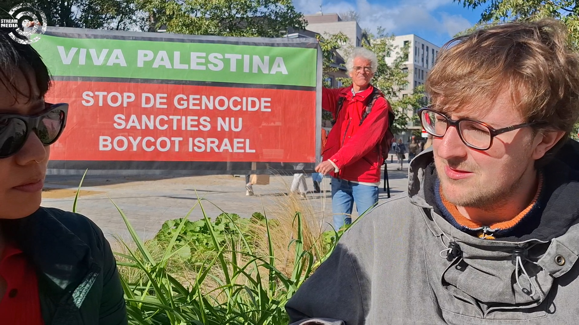 Geen jenever, maar zout water: VivaPalestina voert actie in Hasselt